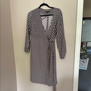 Striped Wrap Dress